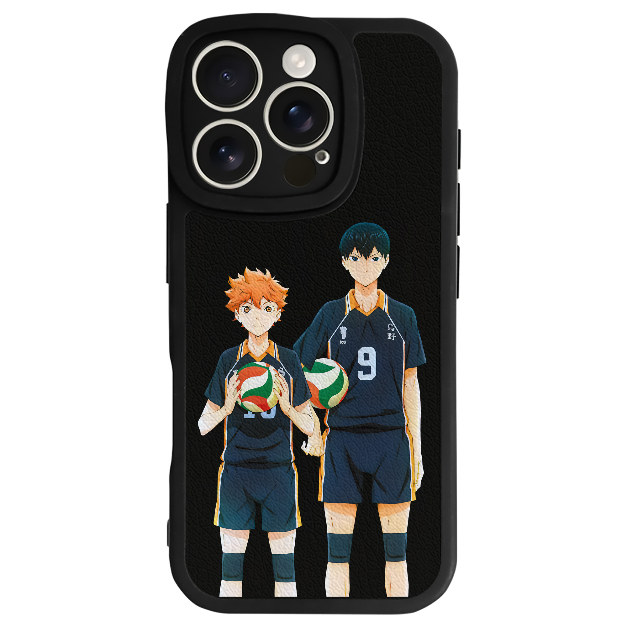 （画像用） ハイキュー!! Haikyu!! 【iPhone 16シリーズ対応】シリコンスマホケース（レザー調） 材質：シリコン
